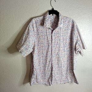 Peter Millar Carroll Performance Car Glasses Novelty Print Polo Shirt Sz Xl